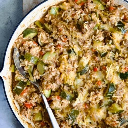 Beef Rice a Roni with Zucchini