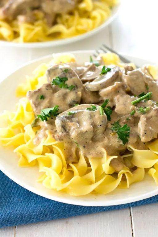 Beef Tips with Sour Cream Sauce