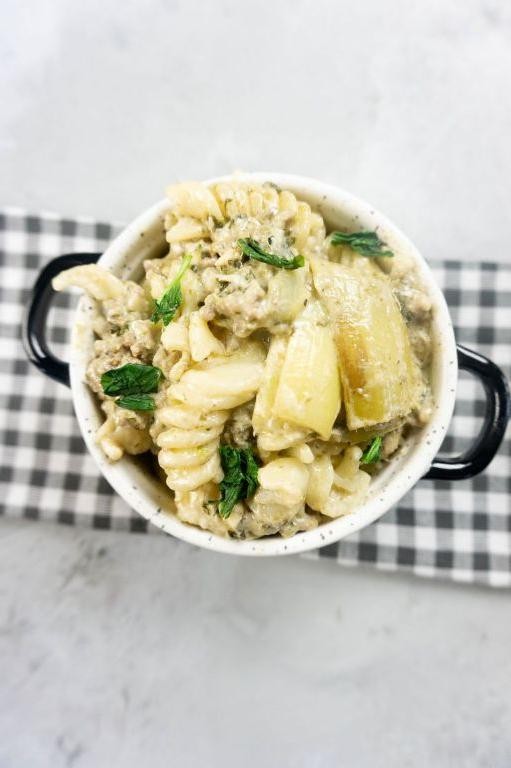 Beef and Artichoke Heart Pasta