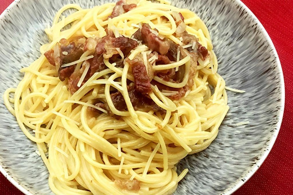 Beef and Bacon Carbonara