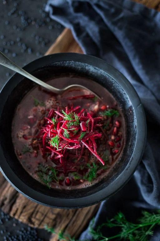 Beetroot Lentil Soup