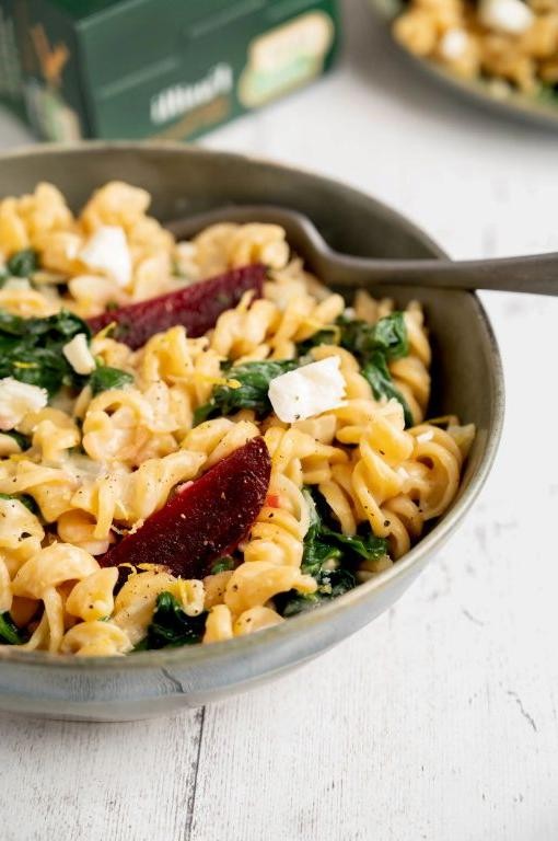 Beetroot and Spinach Pasta