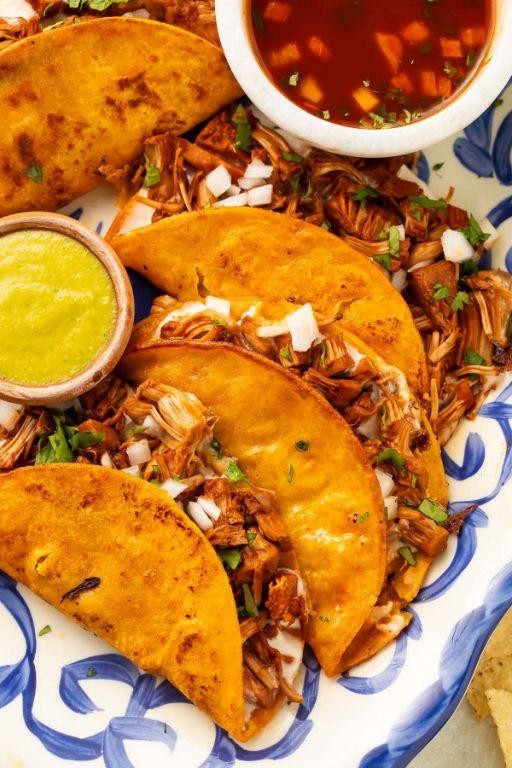 Birria Tacos with Avocado Salsa