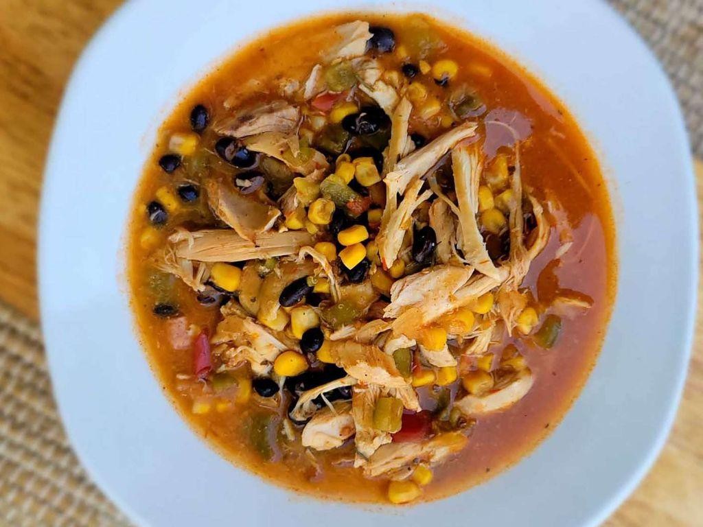 Black Bean and Chicken High Protein Soup