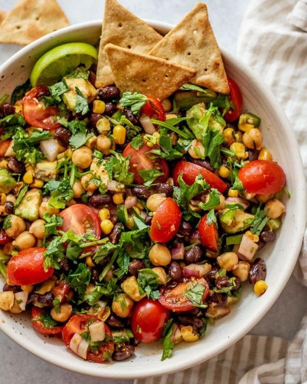 Black Chickpea Vegan Salad