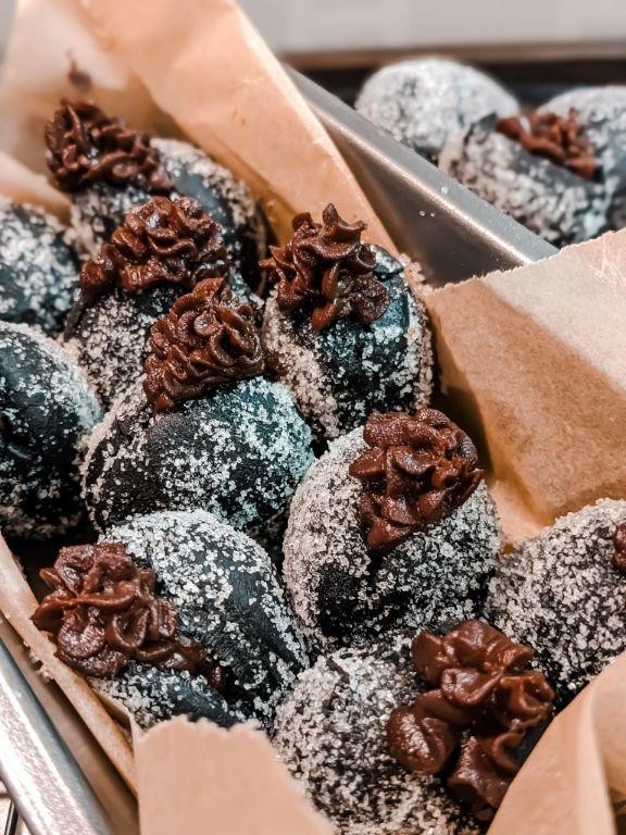 Black Cocoa Powder Donuts