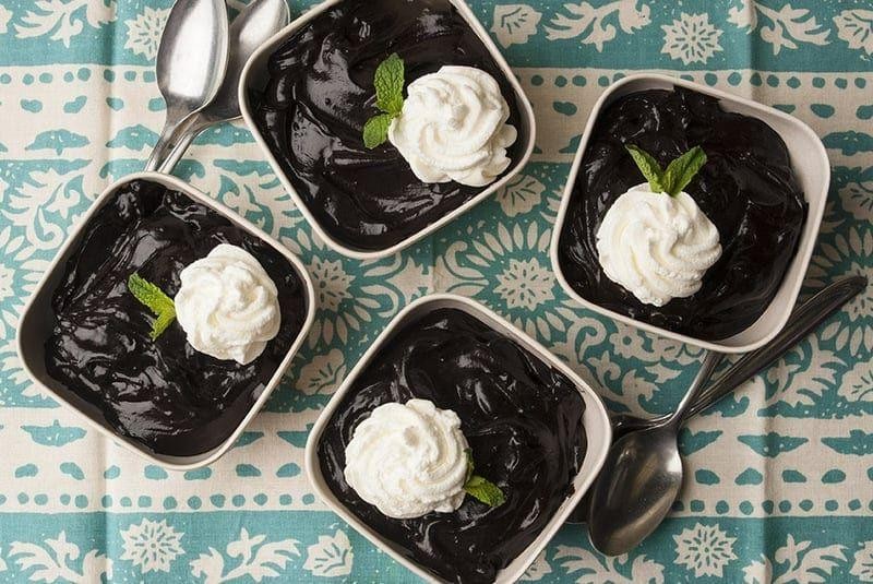 Black Cocoa Powder Pudding