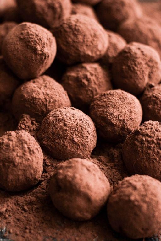 Black Cocoa Powder Truffles