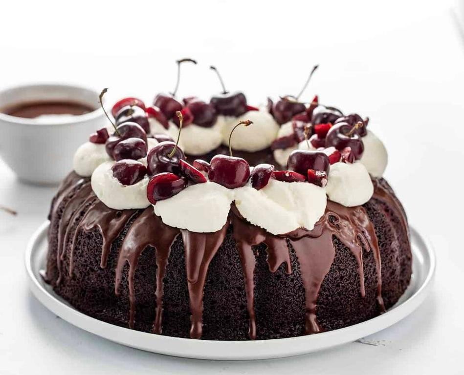 Black Forest Bundt Cake with Cherry Filling
