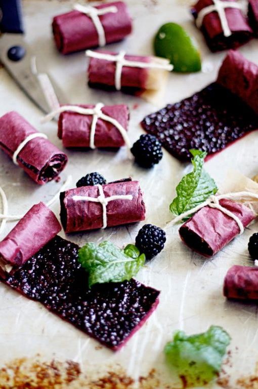 Blackberry Mint Fruit Leather