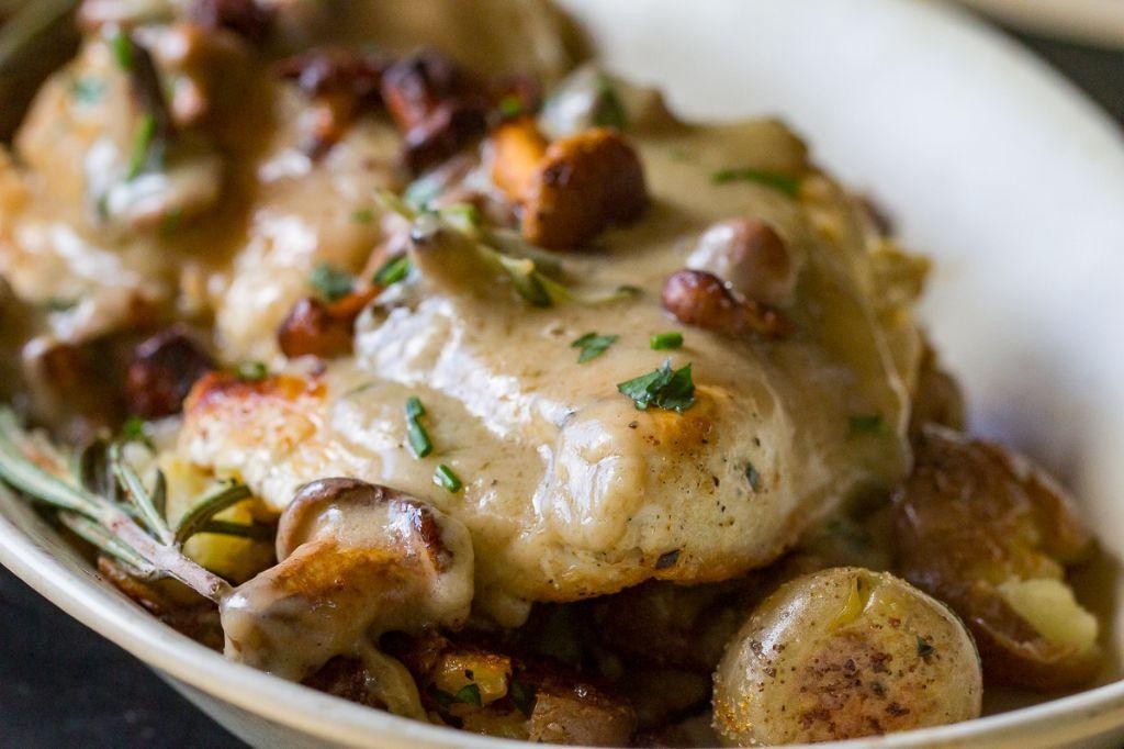 Blackstone Chicken and Mushroom Risotto