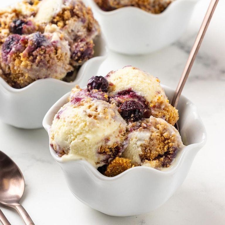 Blueberry Cheesecake Ice Cream