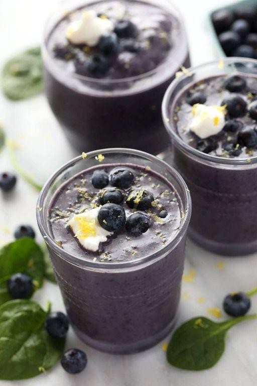 Blueberry Flaxseed Smoothie