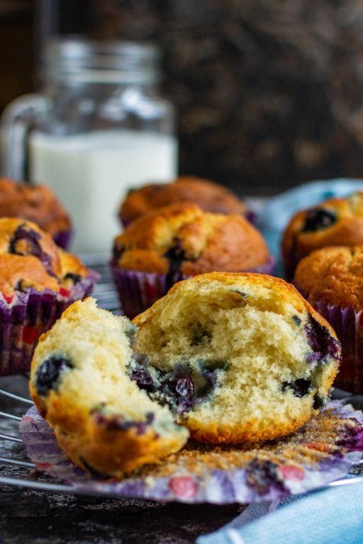 Blueberry Greek Yogurt Muffins