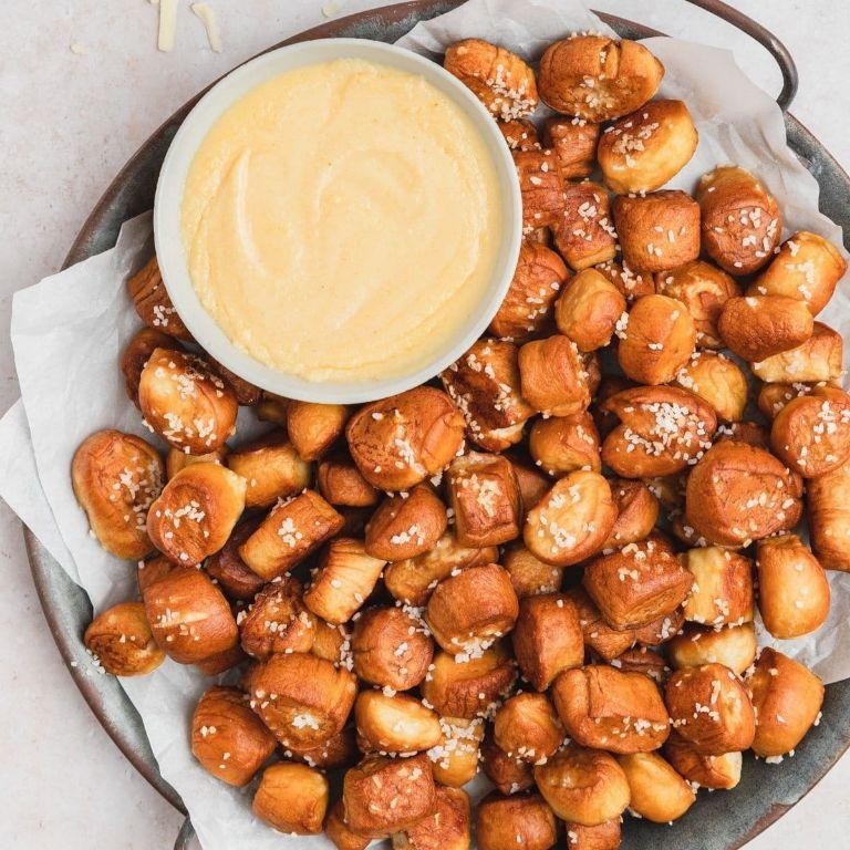 Bologna and Mustard Pretzel Bites