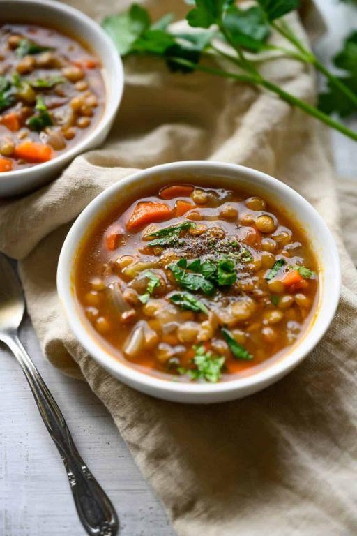 Bone Broth Lentil Soup