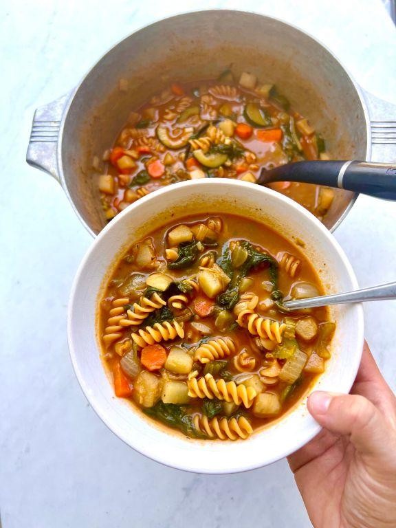 Bone Broth Minestrone Soup