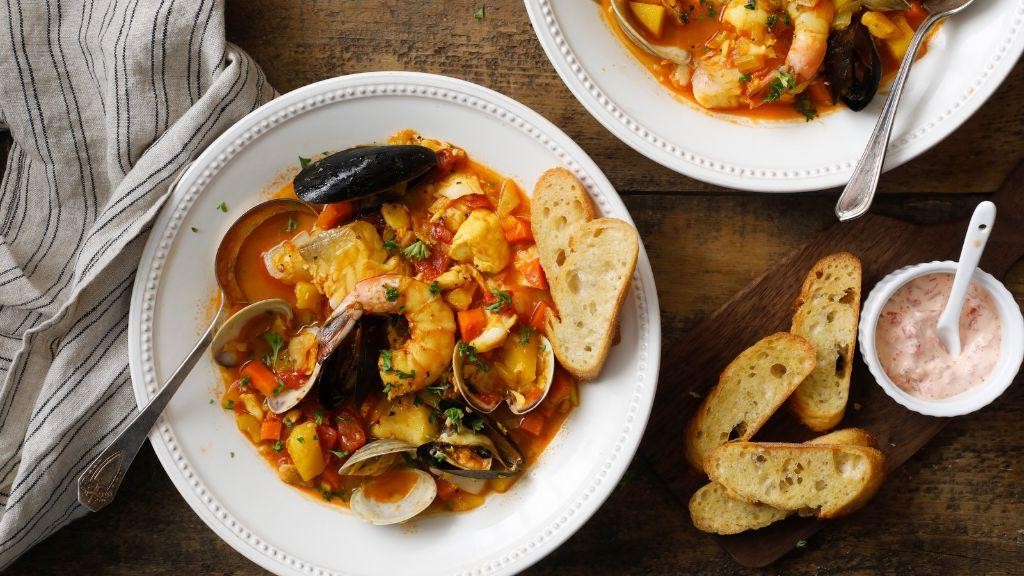 Bouillabaisse with Homemade Fish Stock