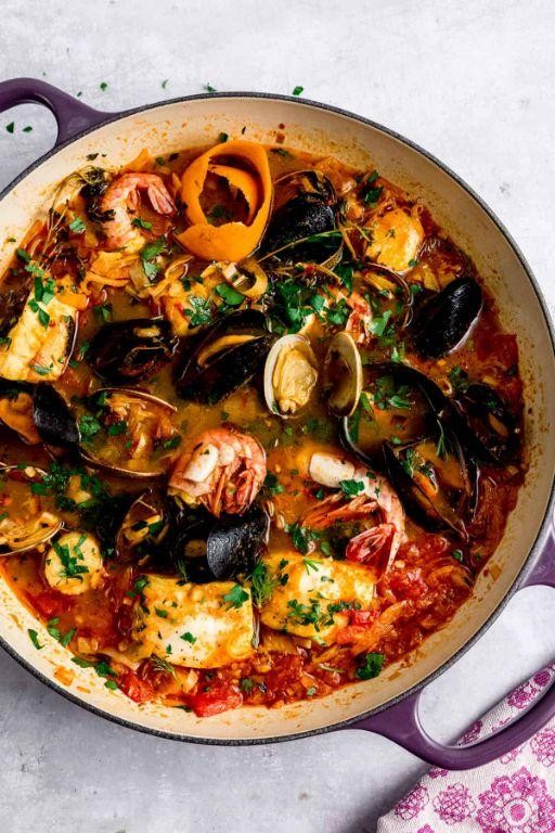 Bouillabaisse with Mixed Shellfish