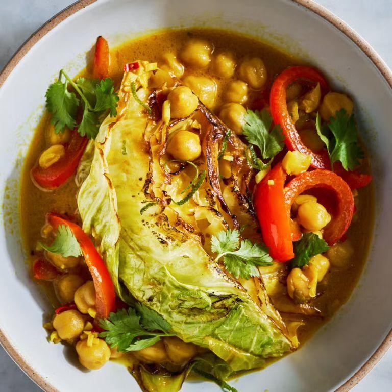 Braised Cabbage with Coconut Milk