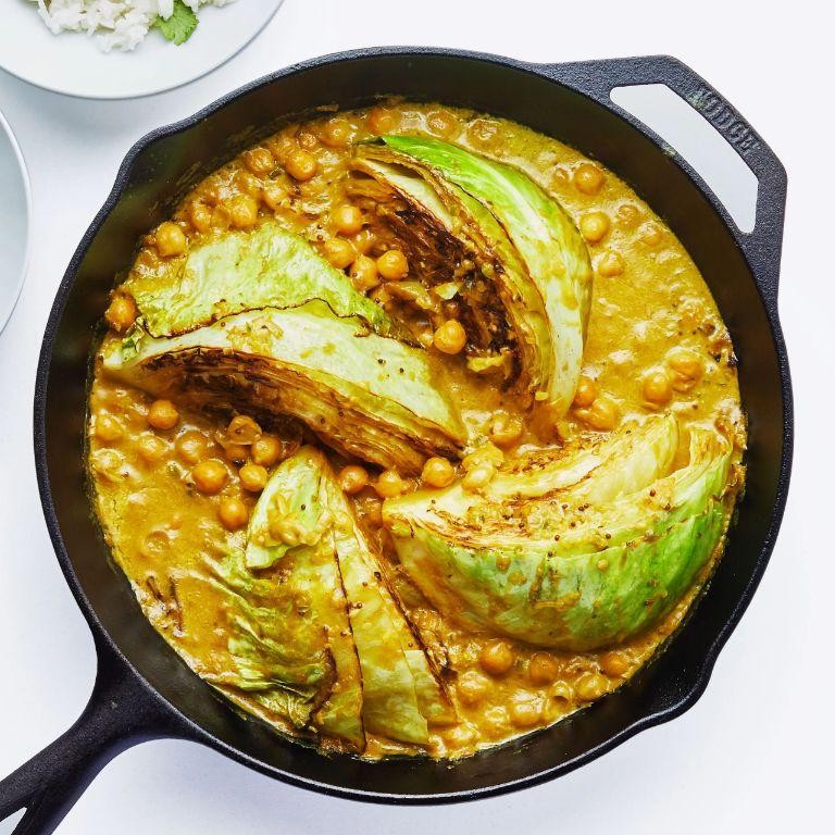 Braised Cabbage with Turmeric