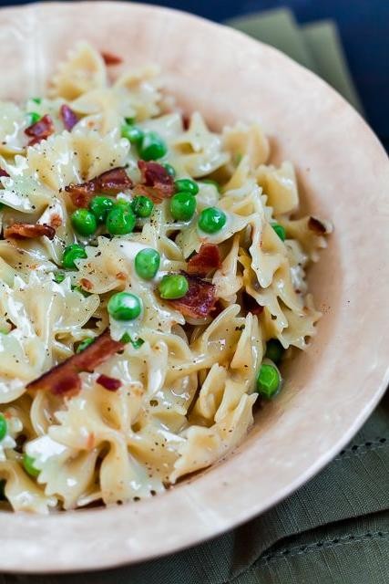 Brie and Pea Pasta