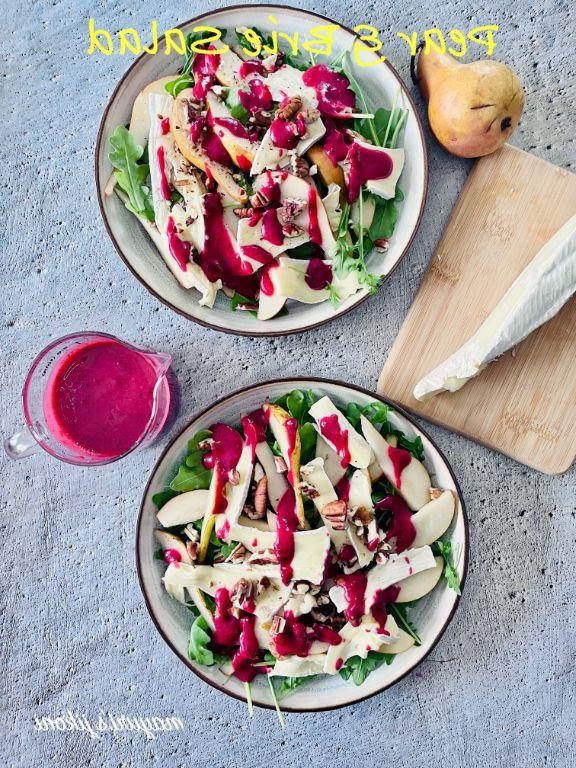 Brie and Pear Pasta Salad