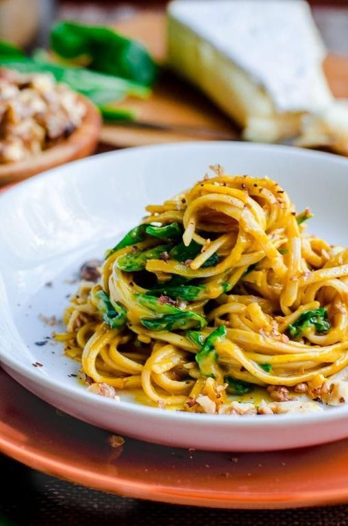 Brie and Pumpkin Pasta