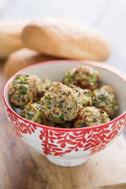 Broccoli and Cheese Vegetarian Meatballs