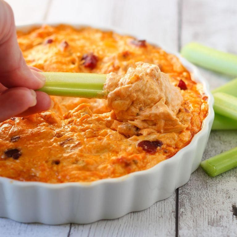 Buffalo Chicken Dip with Bacon