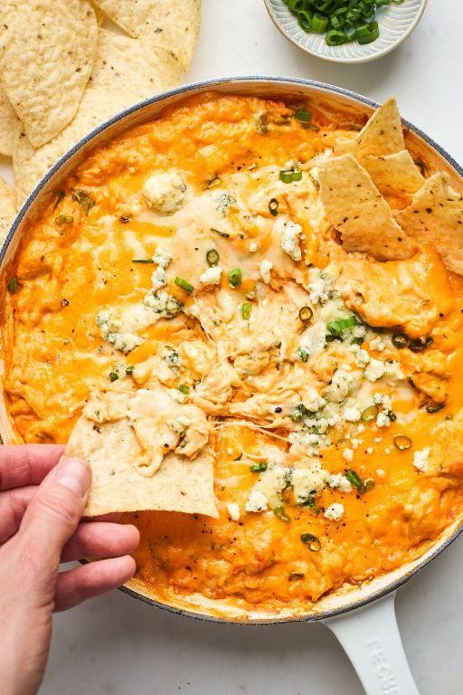 Buffalo Chicken Dip with Pulled Chicken
