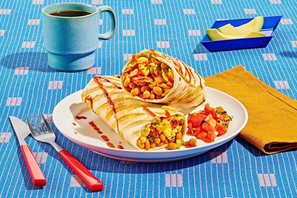 Bush Bean and Egg Breakfast Burrito