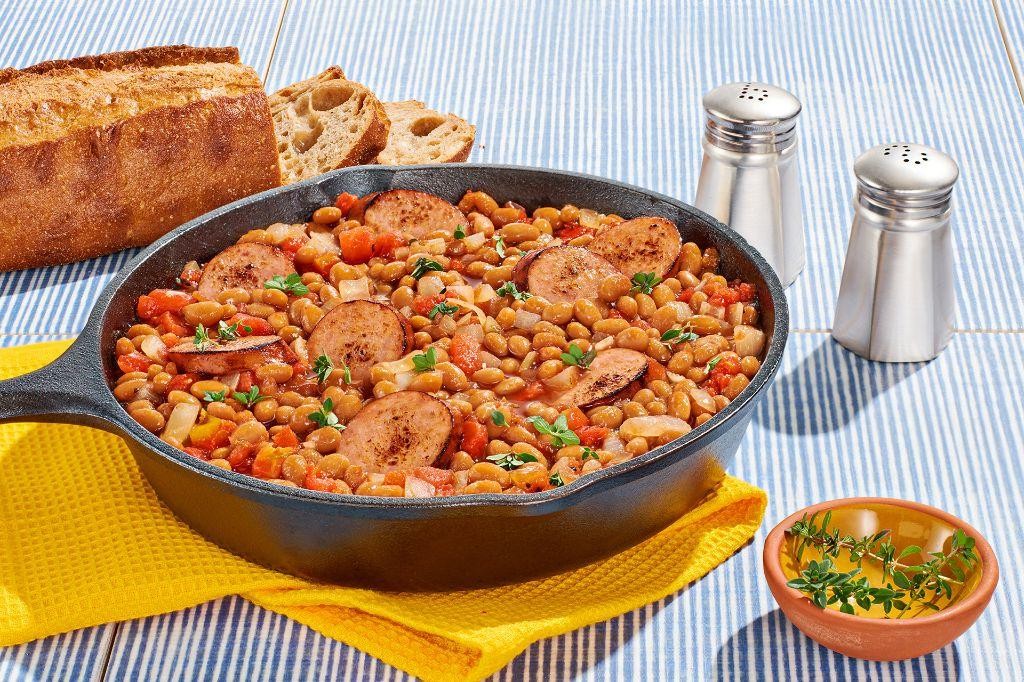 Bush Bean and Sausage Casserole
