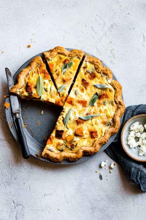 Butternut Squash and Sage Quiche