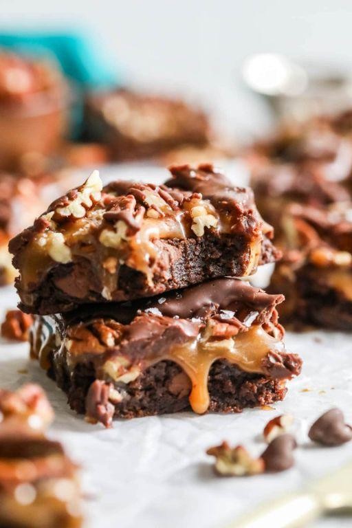 Caramel Sugar Spun Run Brownies