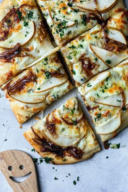 Caramelized Pear and Onion Pizza
