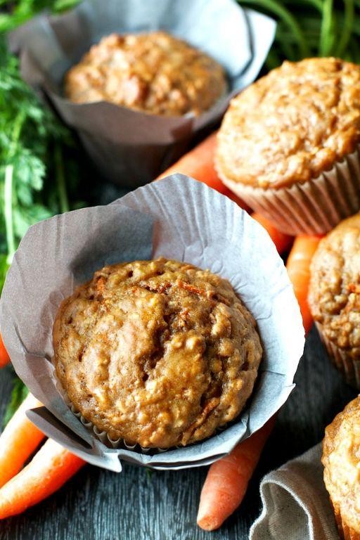 Carrot Greek Yogurt Protein Muffins