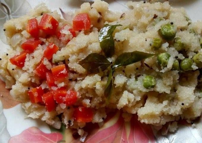 Carrot and Peas Upma