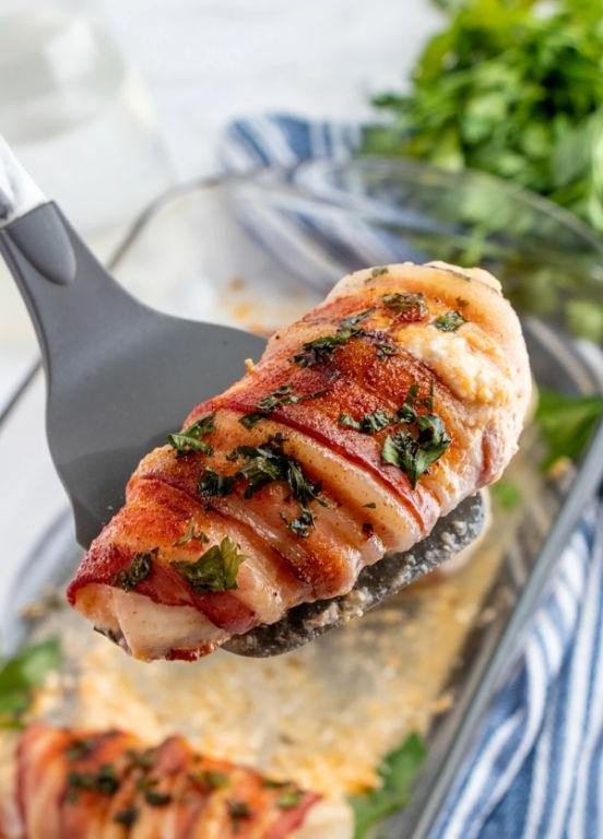 Cheesy Bacon Wrapped Chicken