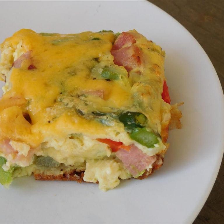 Cheesy Ham and Asparagus Bake