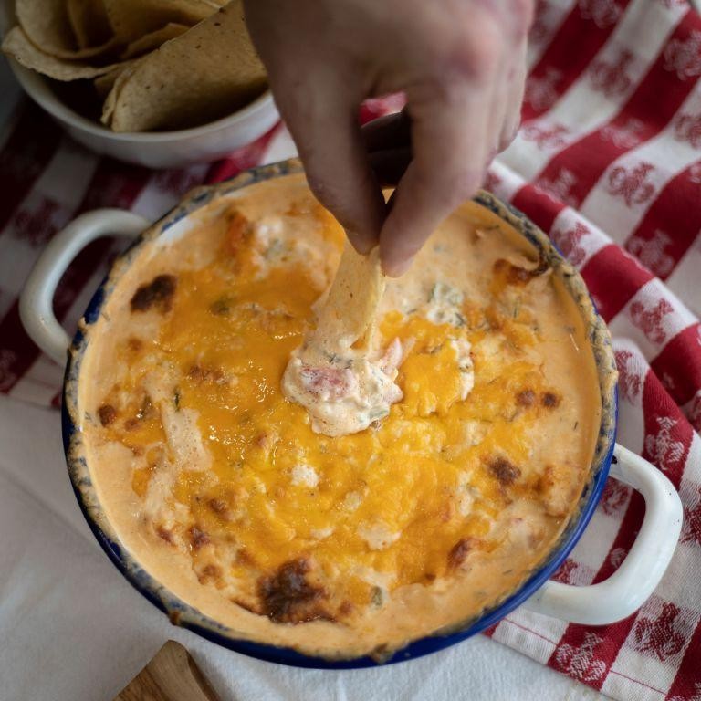 Cheesy Lobster Dip Bake
