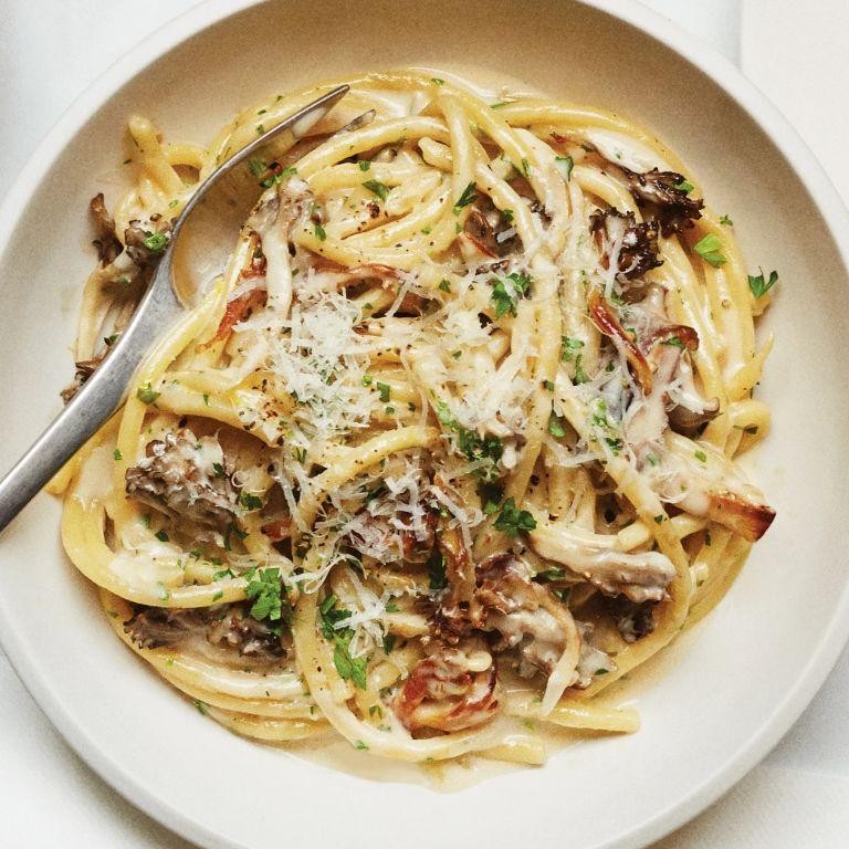 Cheesy Mushroom Noodles