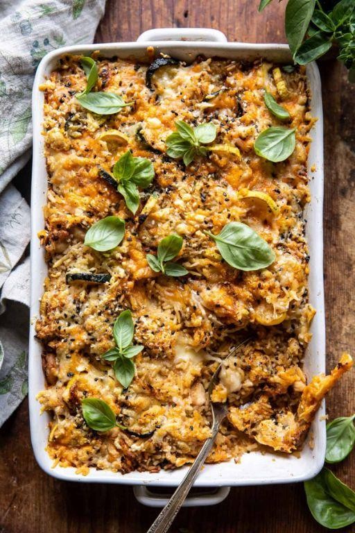 Cheesy Zucchini Rice Casserole