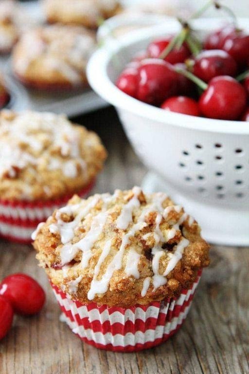 Cherry Almond Muffins