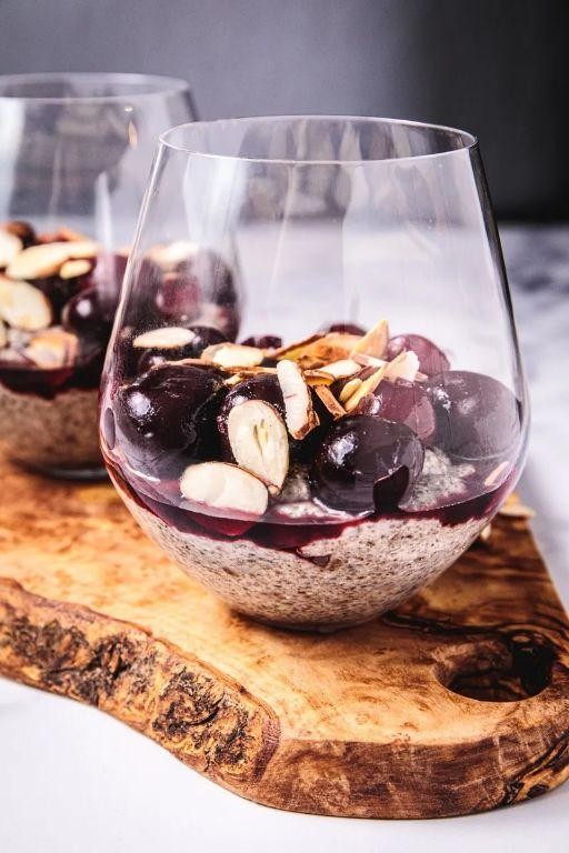 Cherry Almond Sugar Free Pudding