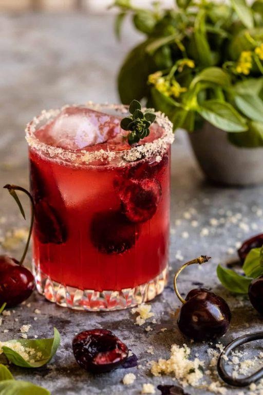 Cherry Bourbon Smash
