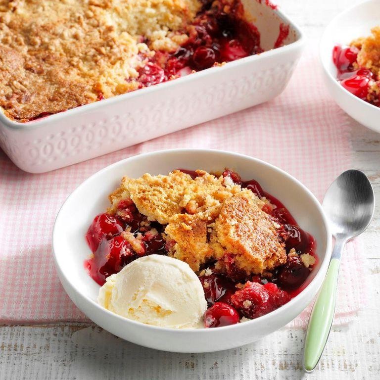 Cherry Cake Mix Dump Cake