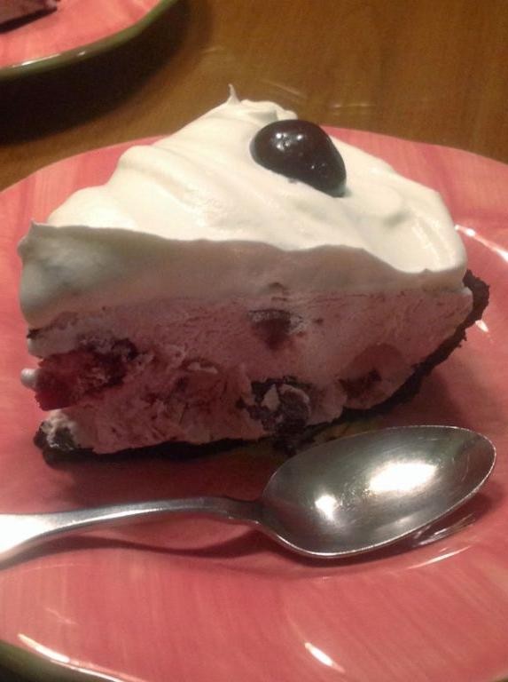 Cherry Garcia Ice Cream Pie