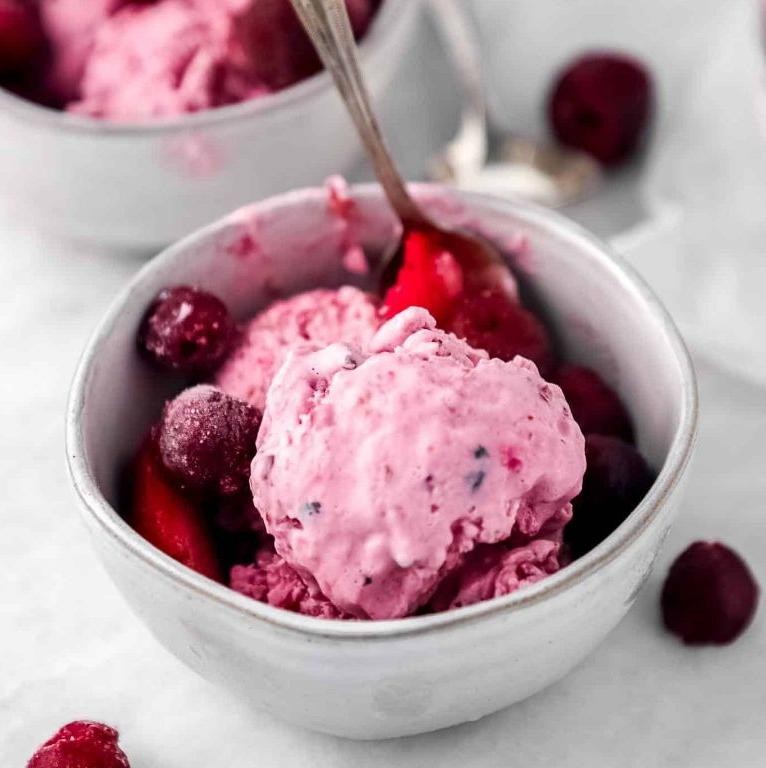 Cherry Greek Yogurt Protein Ice Cream