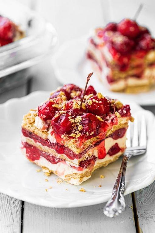 Cherry Refrigerator Cake